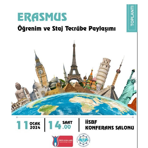 Erasmus Tanıtım ve Tecrübe Paylaşımı Afişi
